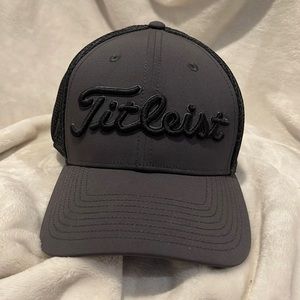 Grey Titleist hat